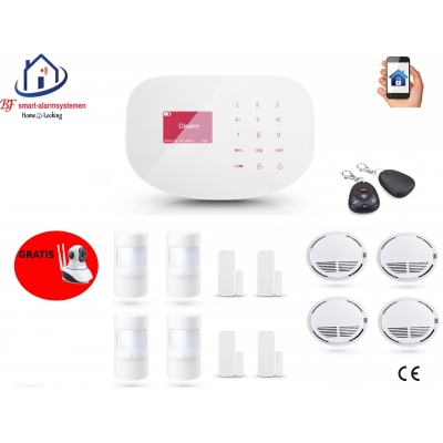 Home-Locking draadloos smart alarmsysteem wifi,gprs,sms set 2 AC-08 Home-Locking draadloos smart alarmsysteem wifi,gprs,sms set 2 AC-08